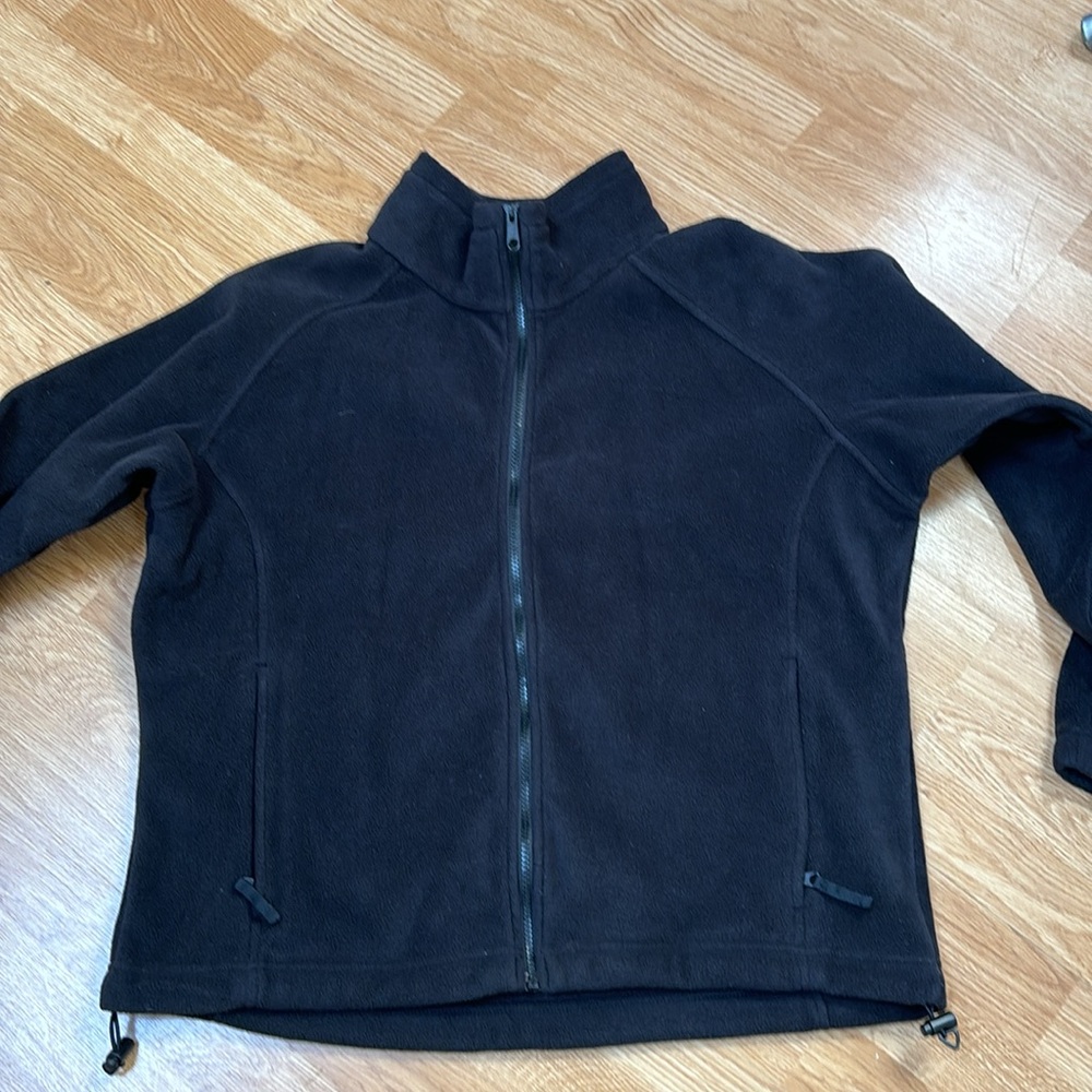 Columbia fleece Full Zip men’s jacket black size XL In excellent used condition